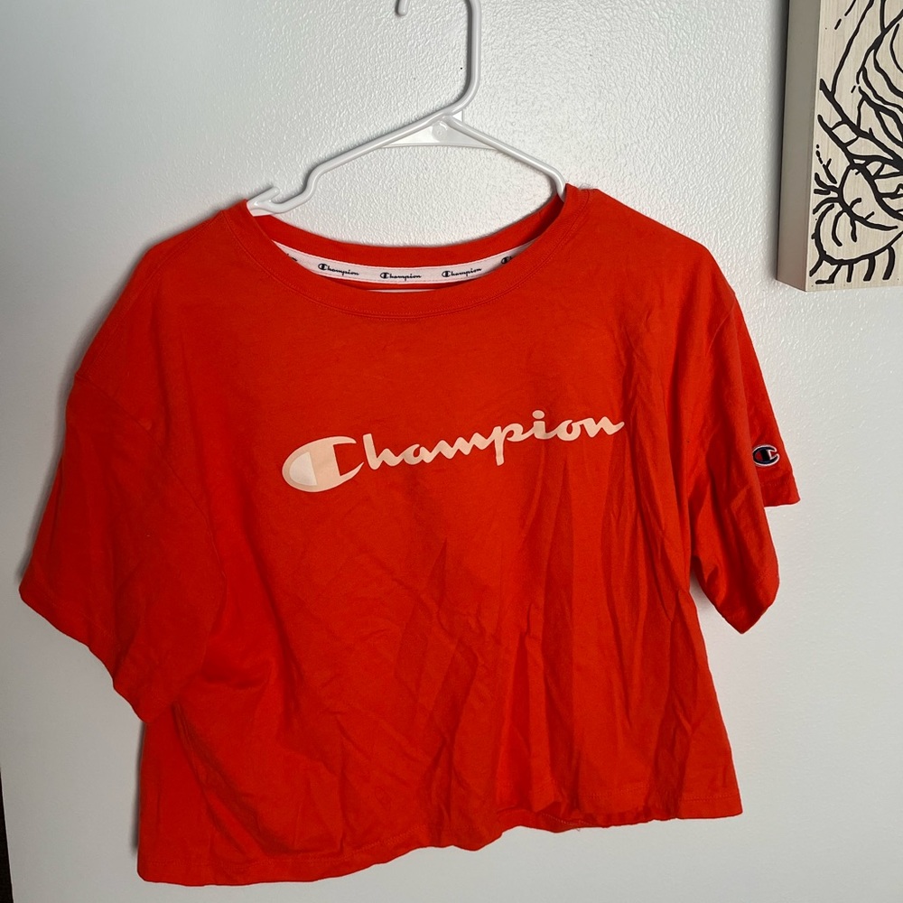 super cute champion crop top! size large